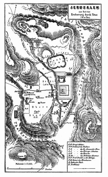 Plan von Jerusalem